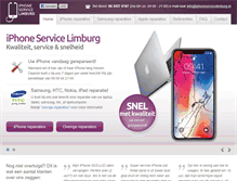 Tablet Screenshot of iphoneservicelimburg.nl